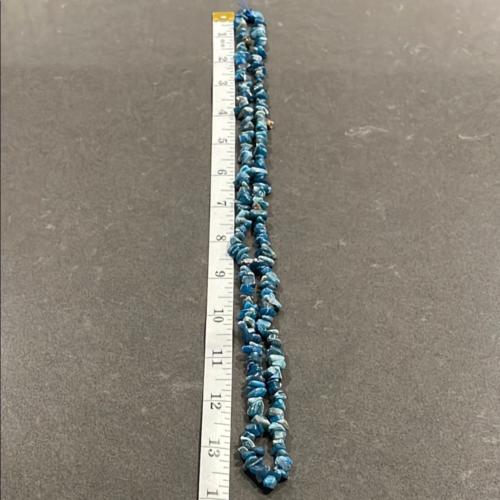 Handmade Blue Apatite Long Necklace - Picture 11 of 11